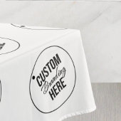Logo der White Custom Trade Show Restaurant Tischdecke