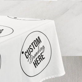Logo der White Custom Trade Show Restaurant Tischdecke
