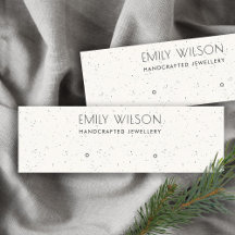 LOGO DER WHITE KERAMIK TEXTURE STUD EARRING DISPLA