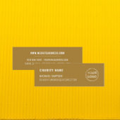 Logo der Wohltätigkeit Organisation, Organisator Mini Visitenkarte