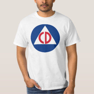 Logo der zivilen Verteidigung der Vereinigten Staa T-Shirt