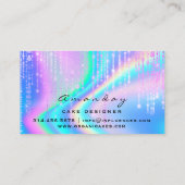 Logo der Zuhause für die holografische Bäckerei Visitenkarte (Rückseite)