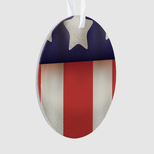 Logo des amerikanischen Superhelden Ornament (Vorderseite)