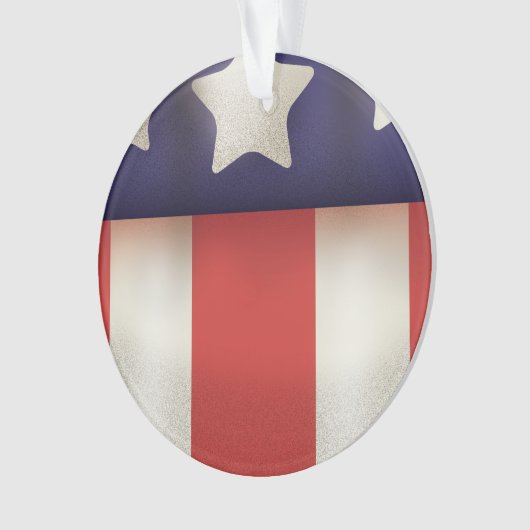 Logo des amerikanischen Superhelden Ornament (Vorderseite)