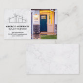 Logo des Architekten-Hauses | House Porch Walkway Visitenkarte (Vorne/Hinten)
