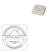Logo des Architekturhauses für Real Anwesen Gummistempel (Stempel)