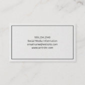 Logo des Arztes | Arzt Visitenkarte (Rückseite)