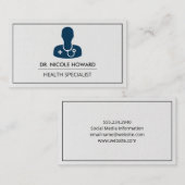 Logo des Arztes | Arzt Visitenkarte (Vorne/Hinten)