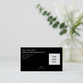 Logo des "Ballroom Dancing Instructor" Visitenkarte (Stehend Vorderseite)