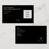 Logo des "Ballroom Dancing Instructor" Visitenkarte (Vorne/Hinten)