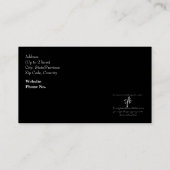 Logo des "Ballroom Dancing Instructor" Visitenkarte (Rückseite)