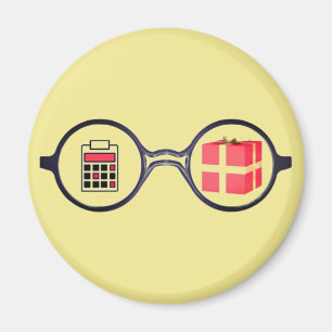 "Logo des begabten Buchhalters" Magnet