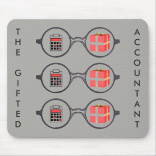 "Logo des begabten Buchhalters" Mousepad