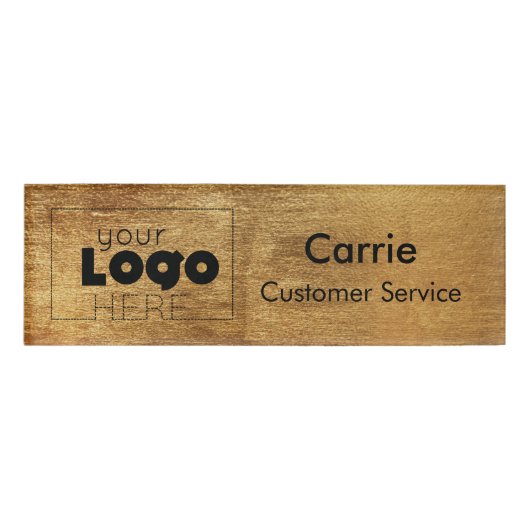 Logo des benutzerdefinierten Unternehmens Antike M Namenschild (Vorderseite)