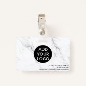 Logo des beruflichen Krankenschwesters aus weißem Ausweis (Rückseite mit Klammer)