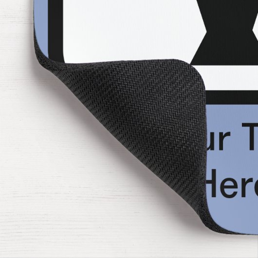 Logo des Bodybuilders/Gewichtslifter Mousepad (Ecke)