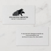 Logo des Bull Bear | Bar Graph | Finanzielle | Visitenkarte (Vorne/Hinten)