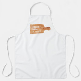 Logo des Caterings für den Koch der Aquarelltafel Schürze