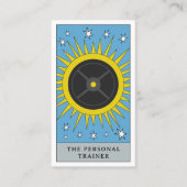 Logo des Celestial Tarot Sun Personal Trainer Weig Visitenkarte (Vorderseite)