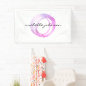 Logo des Designers "Luxe Pink Painted Circle" Banner (Insitu)