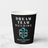 Logo des Dream Team Gebäude Company Pappbecher (Vorderseite)