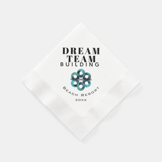 Logo des Dream Team Gebäude Company Serviette (Ecke)