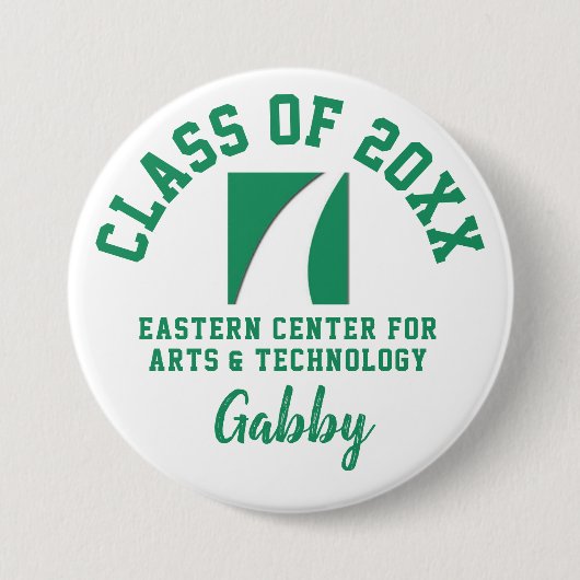 Logo des Eastern Centre for Arts & Technology Button (Vorderseite)