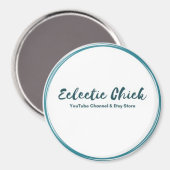 Logo des Eclectic Chick YouTube & Etsy Store Magnet (Vorderseite/Rückseite)