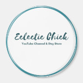 Logo des Eclectic Chick YouTube & Etsy Store Magnet (Vorne)