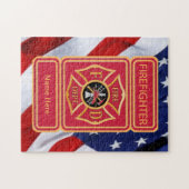 Logo des Feuerwehrmanns für Maltesisches Cross Puzzle (Horizontal)