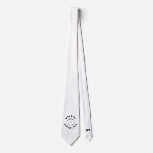 Logo des Football Clubs versteckt Initialen jeder Krawatte (Vorderseite)