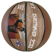 Logo des Foto-Player-Namensnummer des Teams Basketball (Vertikal)