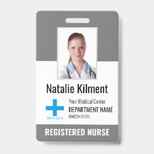 Logo des Fotos für den Krankenhausmitarbeiter grau Ausweis