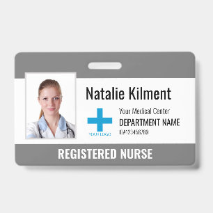 Logo des Fotos für den Krankenhausmitarbeiter grau Ausweis