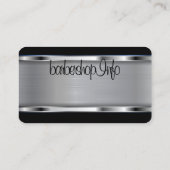 Logo des Friseur-Shops / Visitenkarte des Schädels (Rückseite)