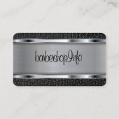 Logo des Friseur-Shops / Visitenkarte des Schädels (Rückseite)