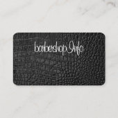 Logo des Friseur-Shops / Visitenkarte des Schädels (Rückseite)