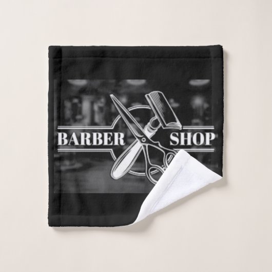 Logo des Friseursalons Badhandtuch Set (Waschlappen)