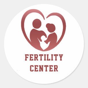👶 Logo des Fruchtbarkeitszentrums für Reproduktio Runder Aufkleber