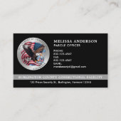 Logo des Gefängniswärters für benutzerdefinierte K Visitenkarte (Vorderseite)