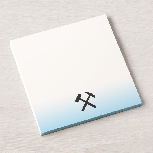 Logo des Geologenhammer Post-it Klebezettel
