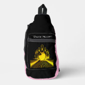 Logo des Goldenen Bowling-Teams Crossbody Bag (Vorderseite)