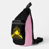 Logo des Goldenen Bowling-Teams Crossbody Bag (Rechte Ecke)