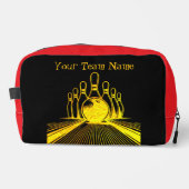 Logo des Goldenen Bowling-Teams Waschbeutel (Vorderseite)