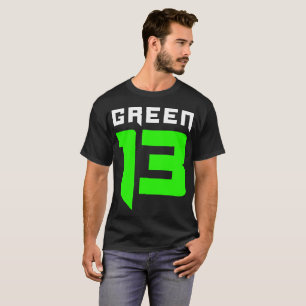 Logo des Grün-13 (Schwarzes) T-Shirt
