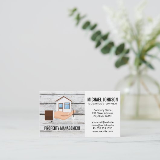 Logo des Händehauses Visitenkarte (Stehend Vorderseite)