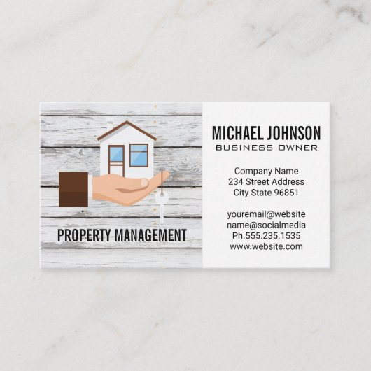 Logo des Händehauses Visitenkarte (Vorderseite)