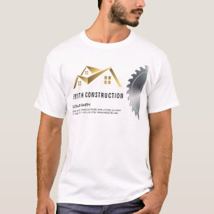 Logo des Hauses Holz und Säge T-Shirt