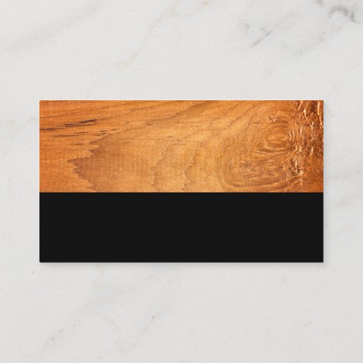 Logo des Hauses | Holz Visitenkarte (Rückseite)