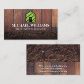 Logo des Hauses | Holzbretter und Holzschotte Visitenkarte (Vorne/Hinten)